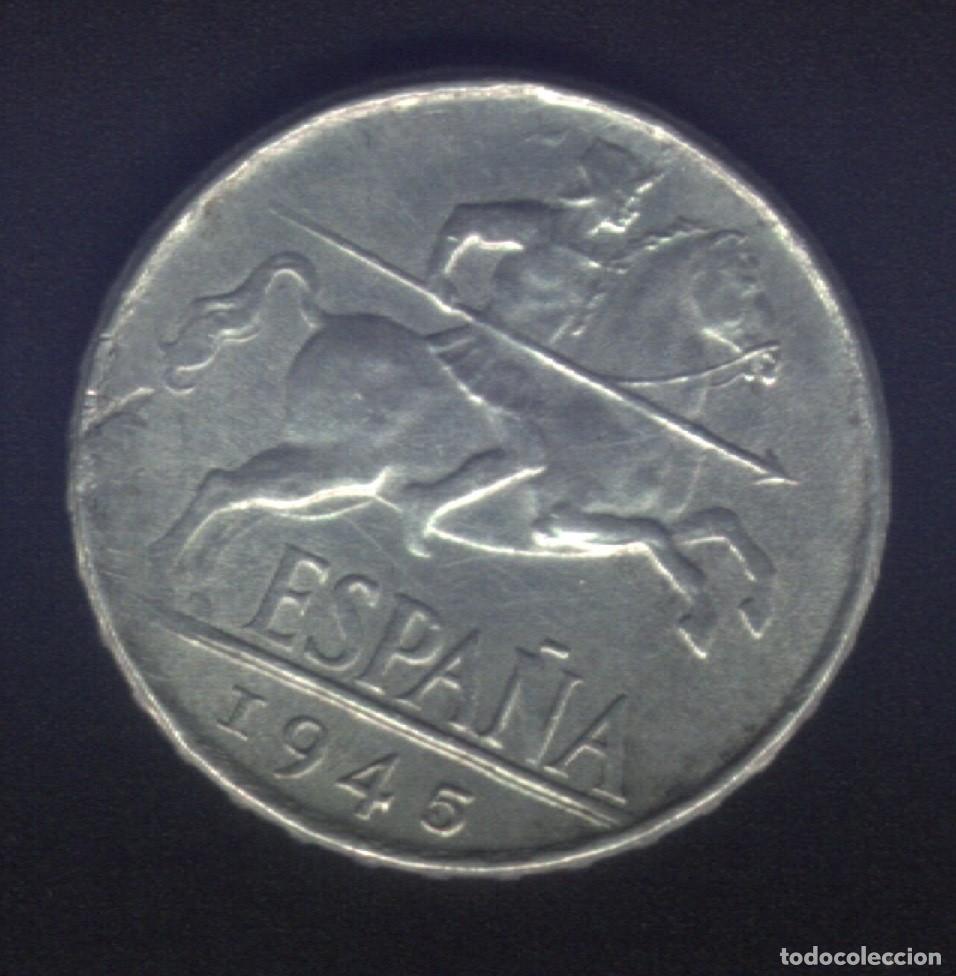 Monedas Franco: X-141- ESPA&Ntilde;A. 10 CENTIMOS. 1945. - Foto 1