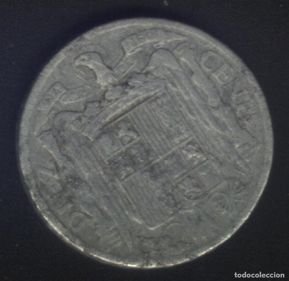 Monedas Franco: X-142- ESPA&Ntilde;A. 10 CENTIMOS. 1941. - Foto 2