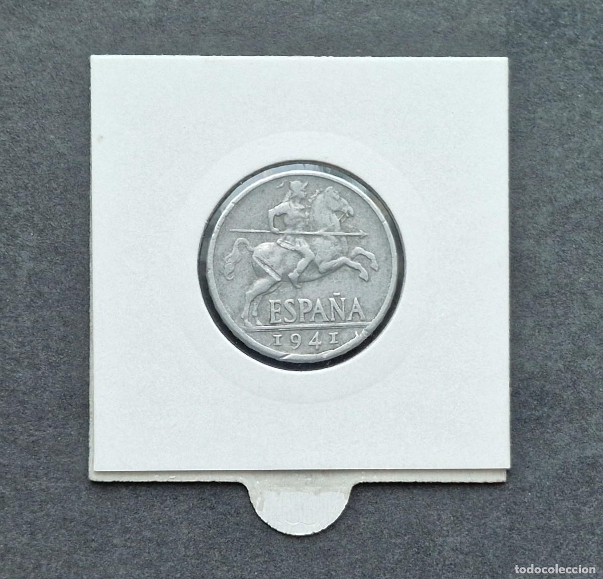 Monedas Franco: MONEDA DE 10 C&Eacute;NTIMOS 1941, VARIANTE V - Foto 2