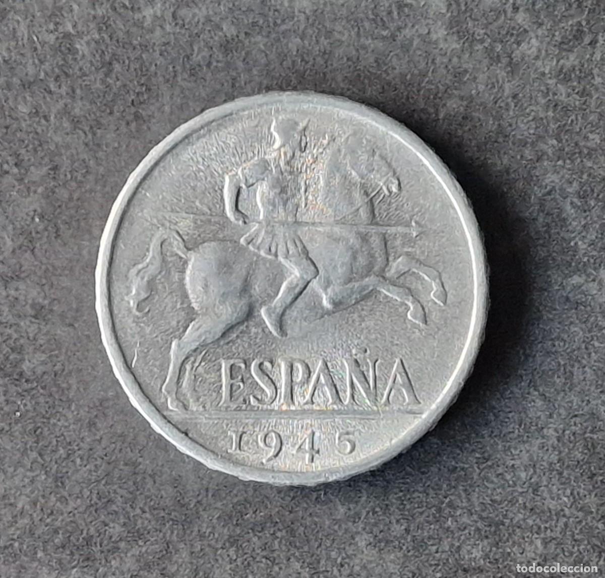 Monedas Franco: 10 C&Eacute;NTIMOS DE 1945 EBC DEL CABALLO EBC - Foto 2