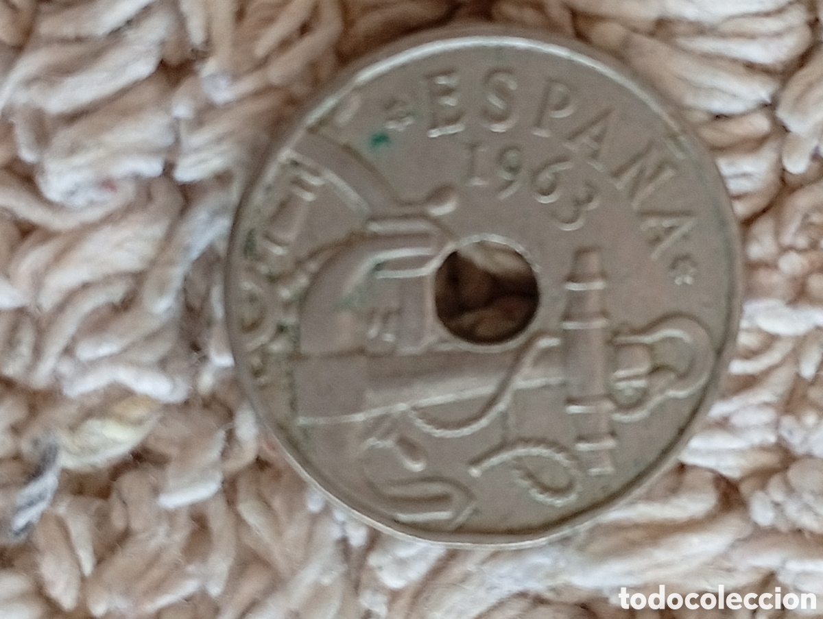 Monedas Franco: Moneda 50 c&eacute;ntimos.yugo y flechas 1963 - Foto 1