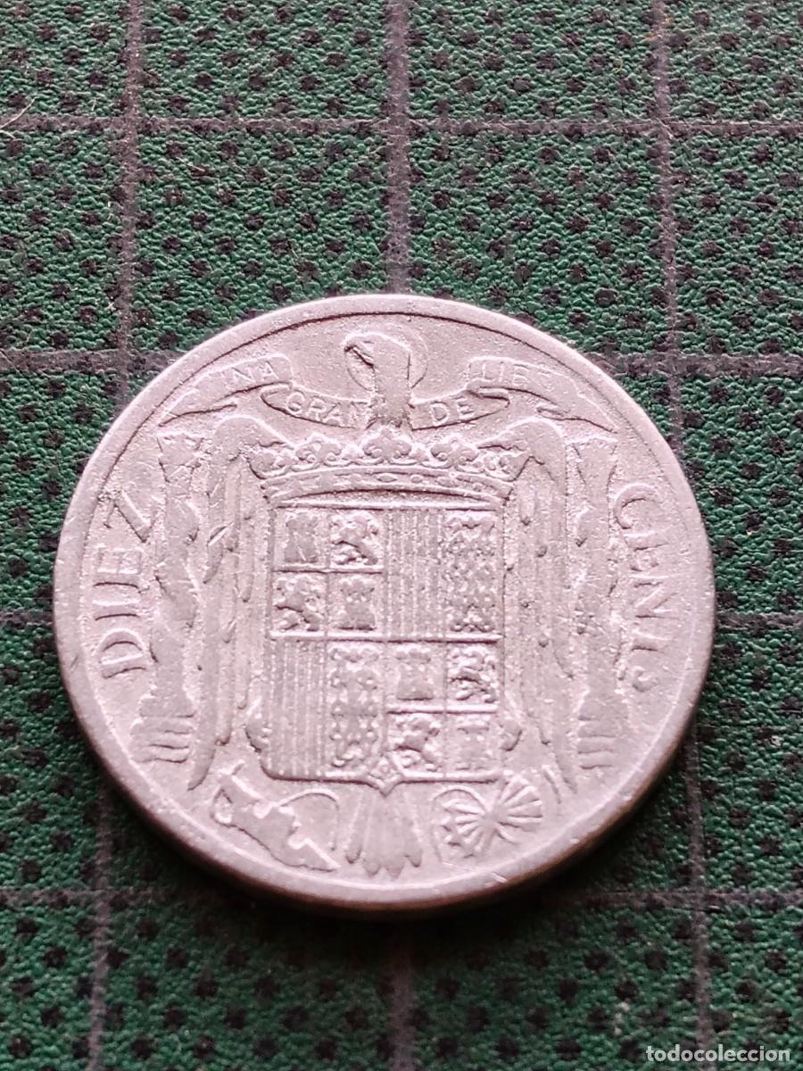 Monedas Franco: ESTADO ESPA&Ntilde;OL: 10 CENTIMOS 1940 - Foto 2