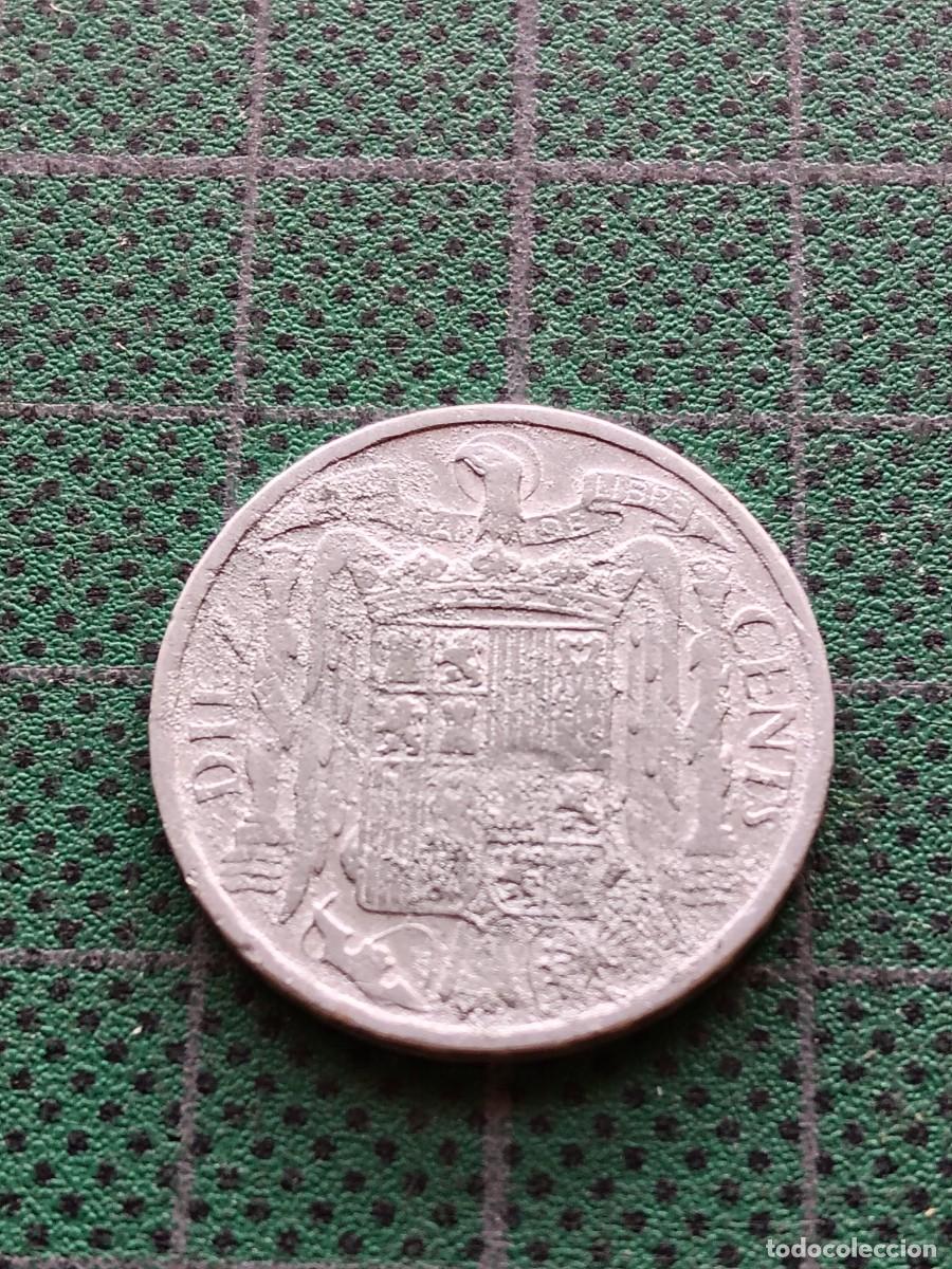 Monedas Franco: ESTADO ESPA&Ntilde;OL: 10 CENTIMOS 1953 - Foto 2