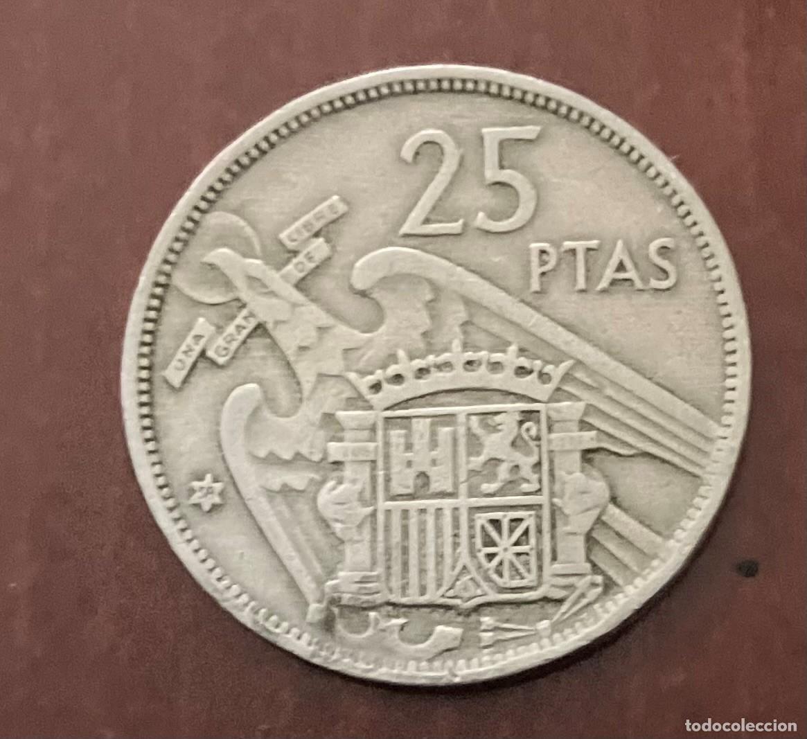 Monedas Franco: MONEDA 25PTS FRANCO 1957 - Foto 2