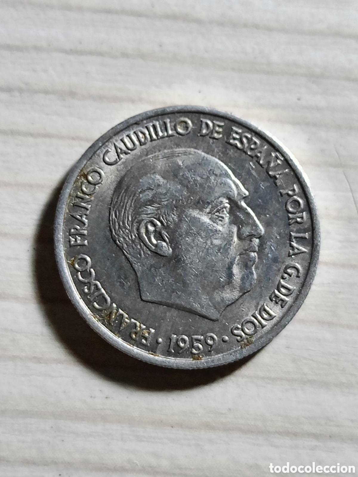 Monedas Franco: Moneda 10 c&eacute;ntimos Espa&ntilde;a 1959 Aluminio - Foto 2