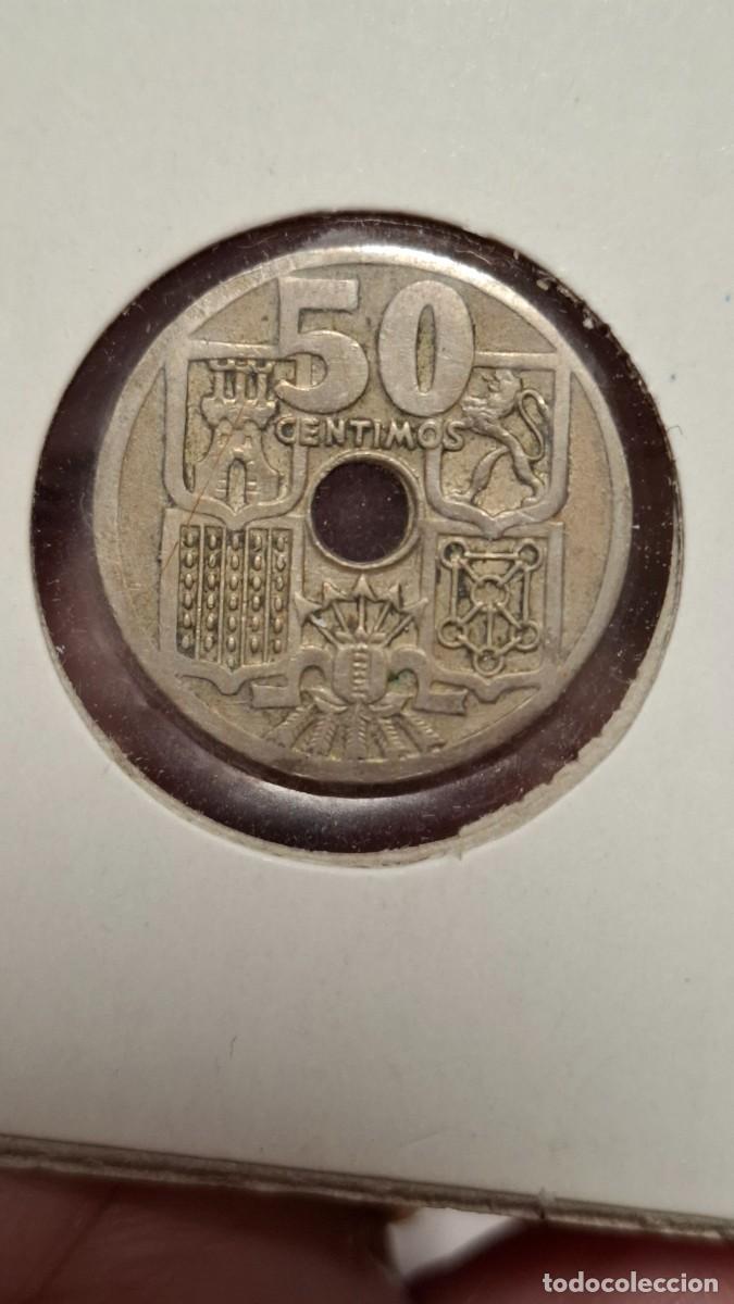 Monedas Franco: MONEDA DE 50 C&Eacute;NTIMOS DE 1949*19-52 - Foto 2