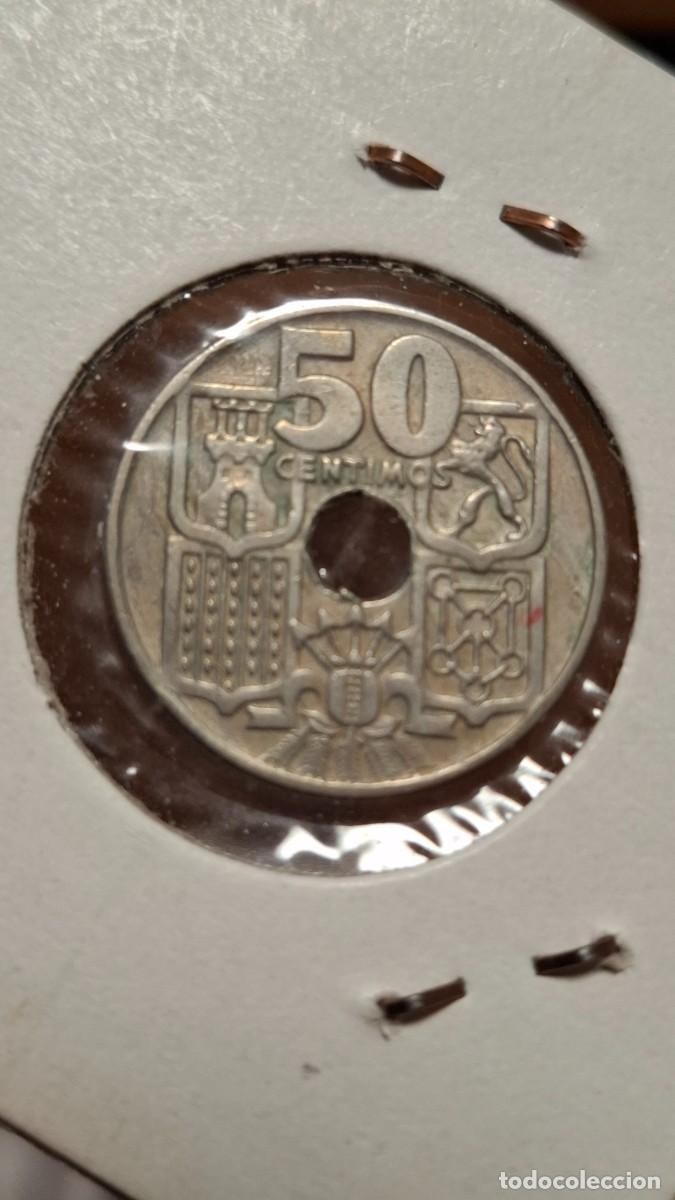 Monedas Franco: MONEDA DE 50 C&Eacute;NTIMOS DE 1949*19-56 - Foto 2