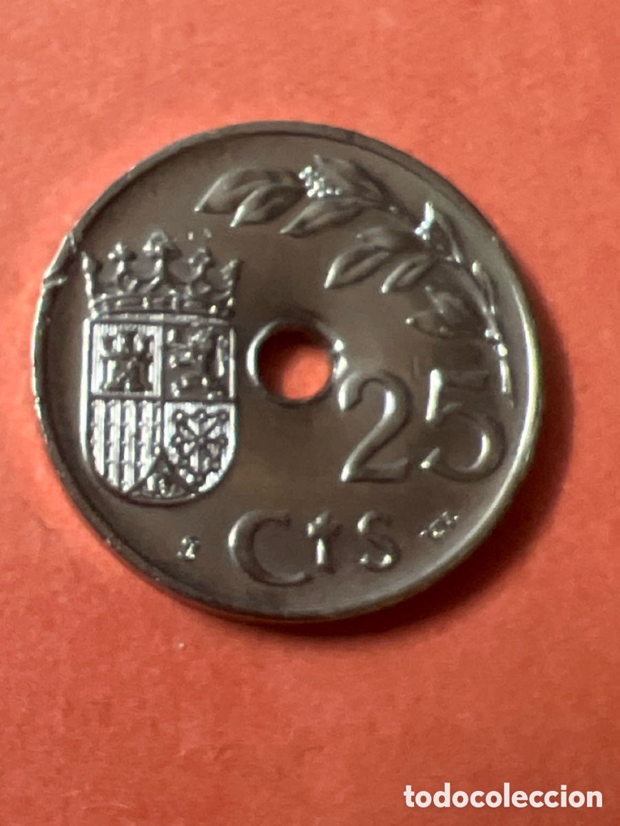 Monedas Franco: C1561. Espa&ntilde;a. Moneda de 25 c&eacute;ntimos de 1937. - Foto 1
