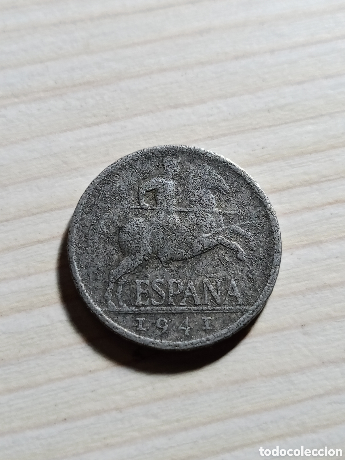 Monedas Franco: Moneda Espa&ntilde;a 5 c&eacute;ntimos 1941 - Foto 1