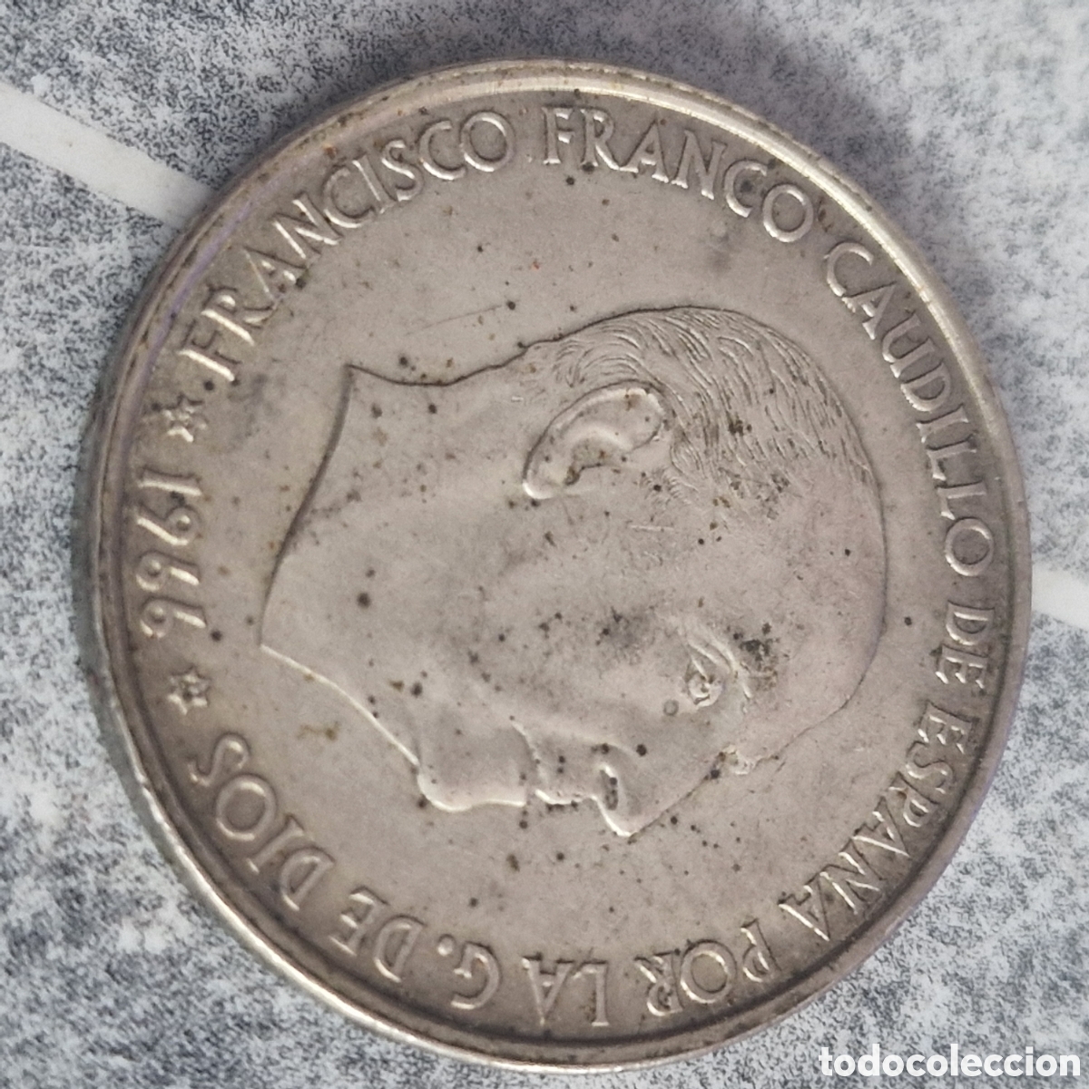 Monedas Franco: 100 pesetas 1966 de plata - Foto 1