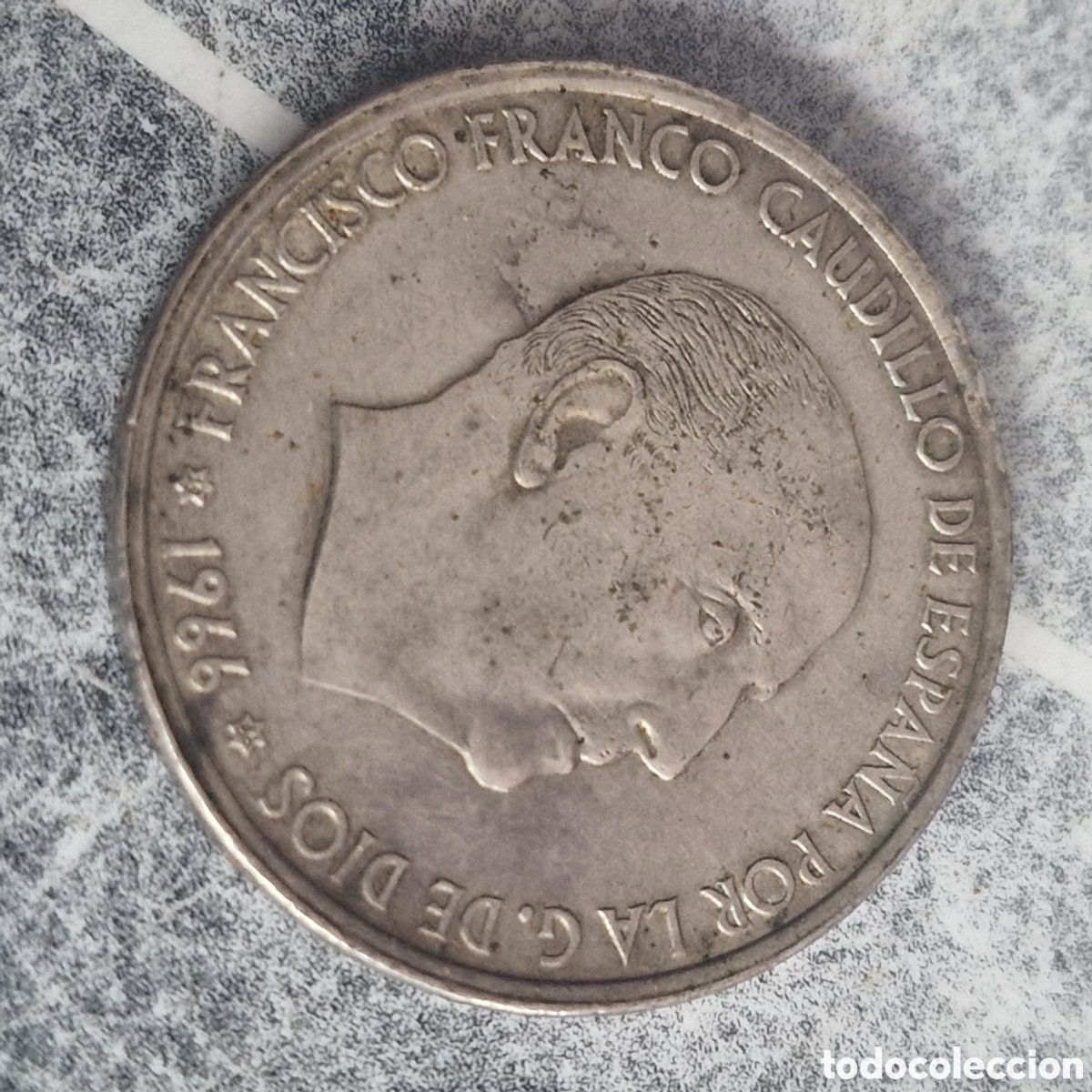 Monedas Franco: 100 pesetas 1966 plata - Foto 2
