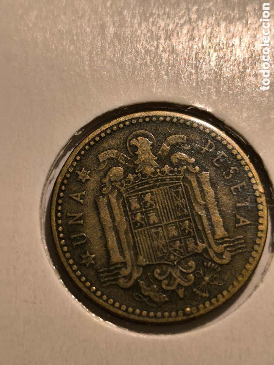 Monedas Franco: Franco, 1 pts 1947*49 mbc - Foto 2
