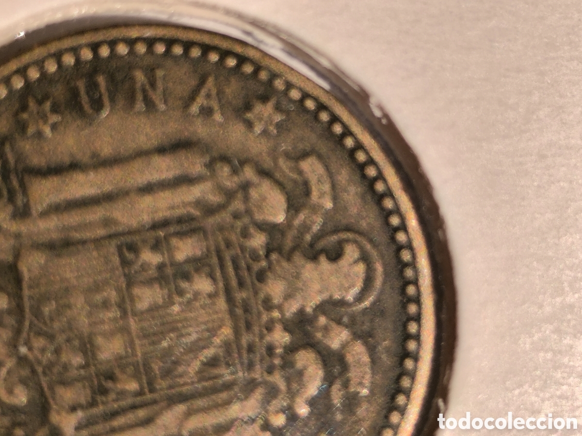 Monedas Franco: Franco, 1 pts 1947*49 mbc - Foto 3