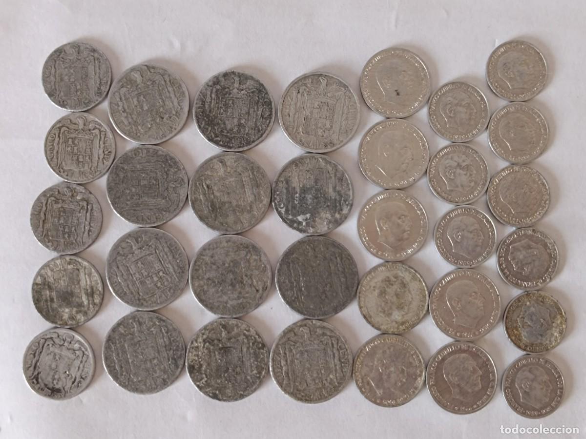 Monedas Franco: Lote de monedas antiguas Espa&ntilde;olas - Foto 1