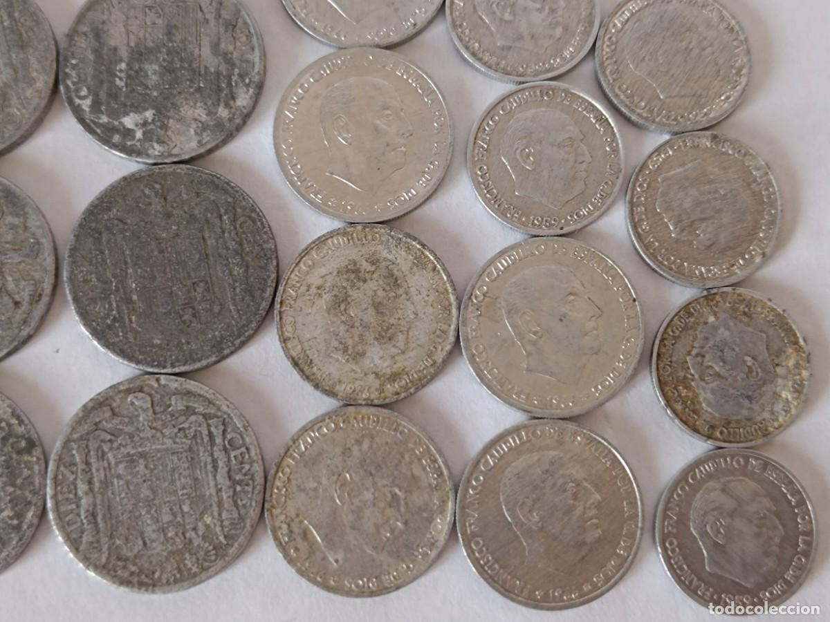 Monedas Franco: Lote de monedas antiguas Espa&ntilde;olas - Foto 7