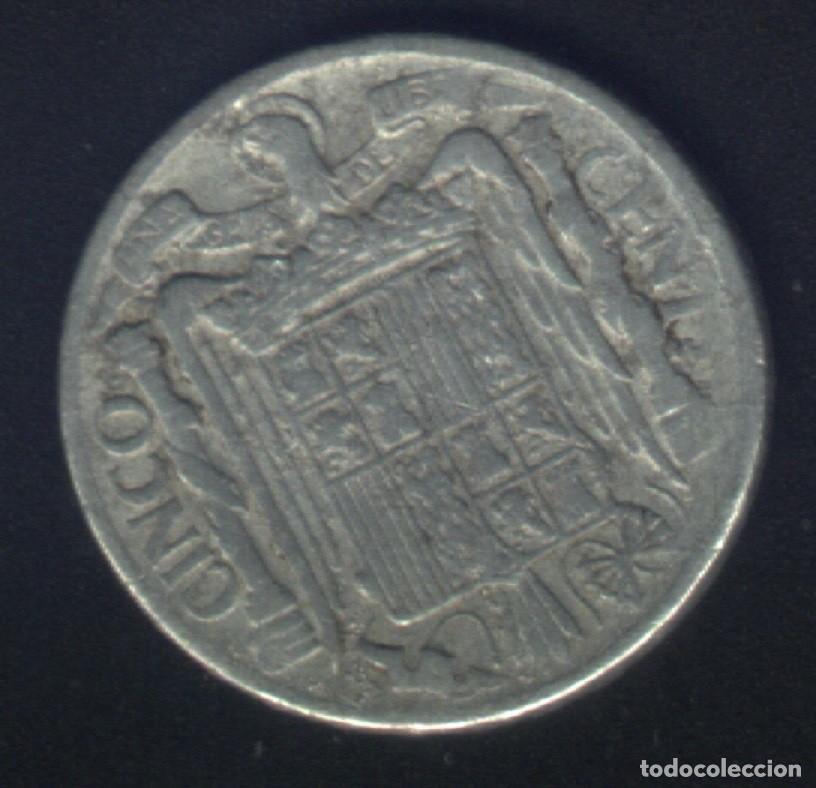 Monedas Franco: X-145- ESPA&Ntilde;A. 5 CENTIMOS. 1945. - Foto 2