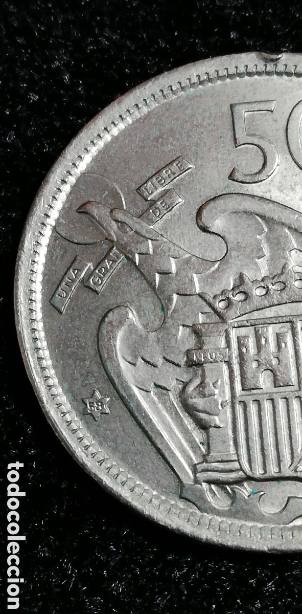 Monedas Franco: Moneda Franco de 50 pts. - Foto 1