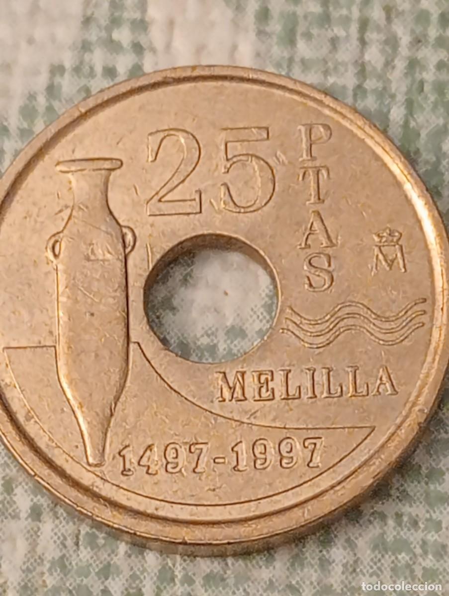 Monedas Franco: Moneda de 25 pesetas 1997 Melilla - Foto 1