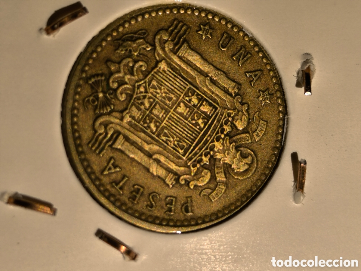 Monedas Franco: Moneda 1 pts Espa&ntilde;a 1966 * 69 - Foto 2
