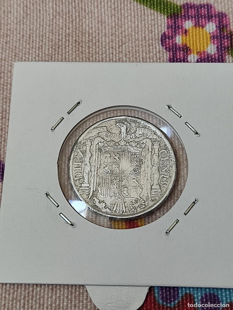 Monedas Franco: Variante &rdquo;plvs&rdquo;, 10 centimos 1940 Espa&ntilde;a - Foto 2