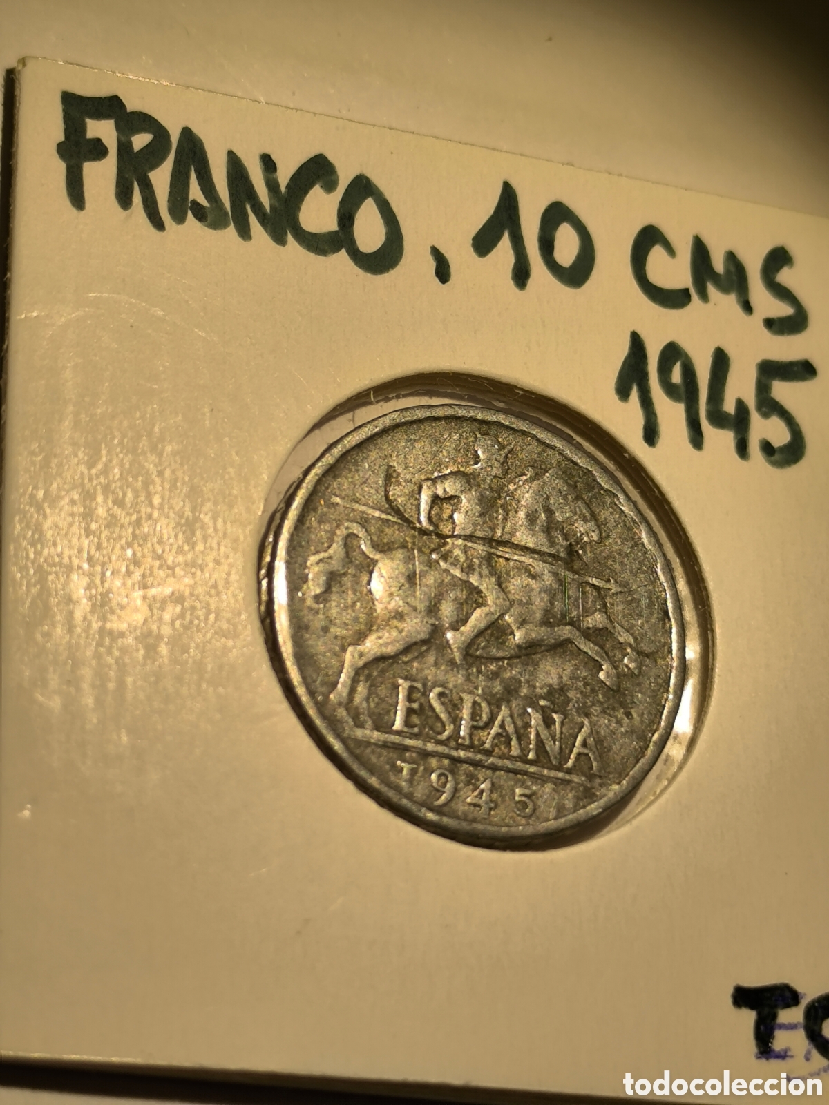 Monedas Franco: 10 CMS Espa&ntilde;a 1945, BC - Foto 1