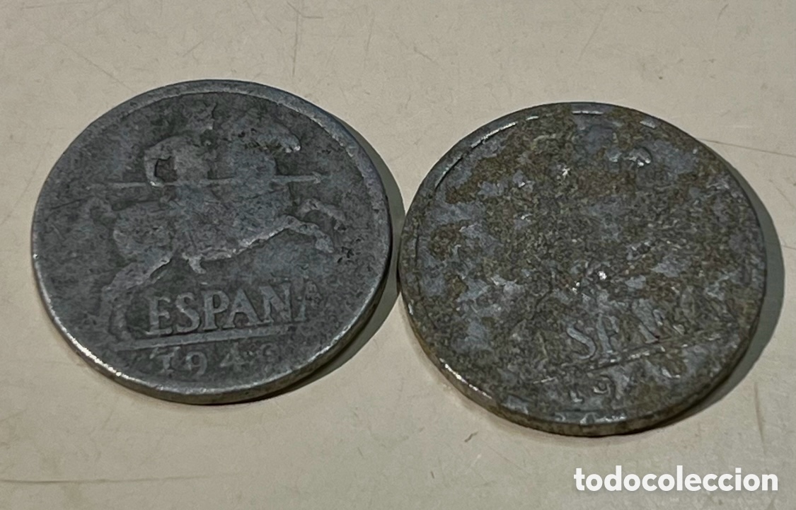Monedas Franco: Moneda. Espa&ntilde;a. 10 C&eacute;ntimos. 1949. Aluminio. - Foto 1