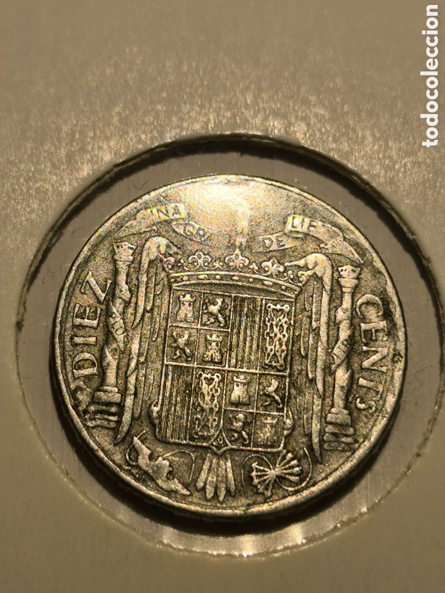 Monedas Franco: 10 CMS Espa&ntilde;a 1941, BC - Foto 2