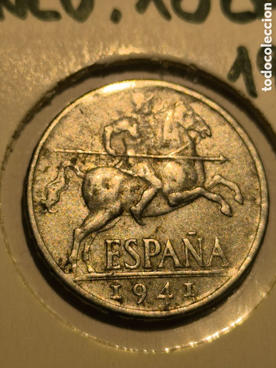 Monedas Franco: 10 CMS Espa&ntilde;a 1941, BC - Foto 1
