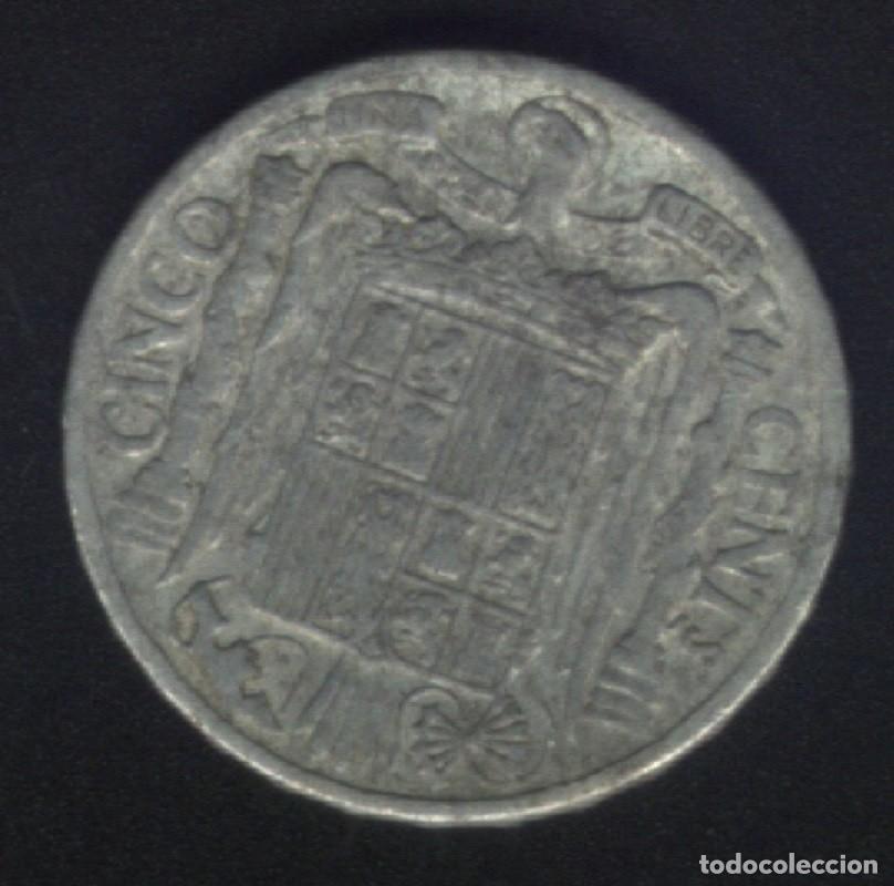 Monedas Franco: X-237- ESPA&Ntilde;A. 5 CENTIMOS. 1945. MBC. - Foto 1