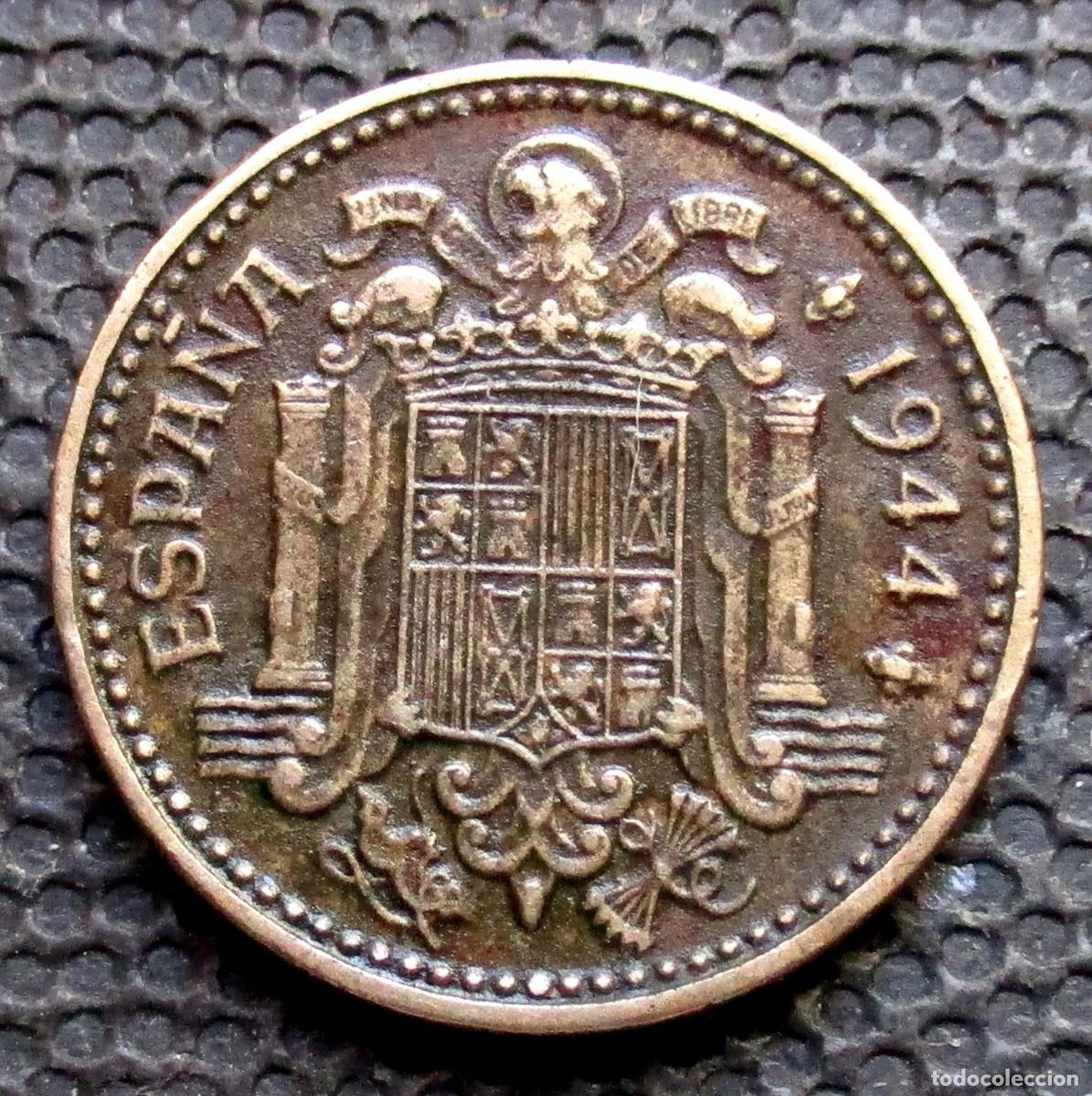 Monedas Franco: 1 PESETA 1944 -Ref. 1- - Foto 2