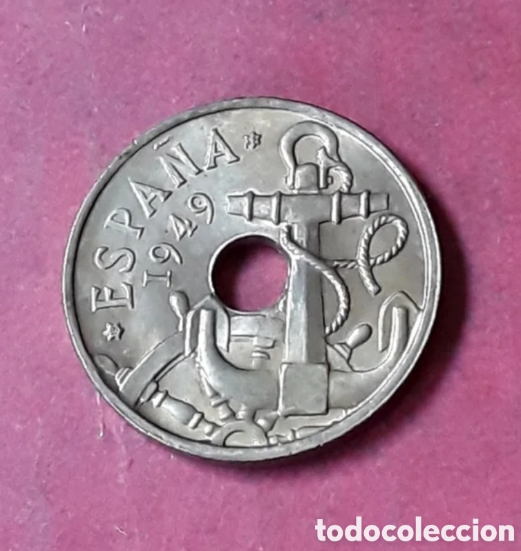 Monedas Franco: 1MONEDA 50 CENTIMOS 1949*52 SIN CIRCULAR - Foto 3