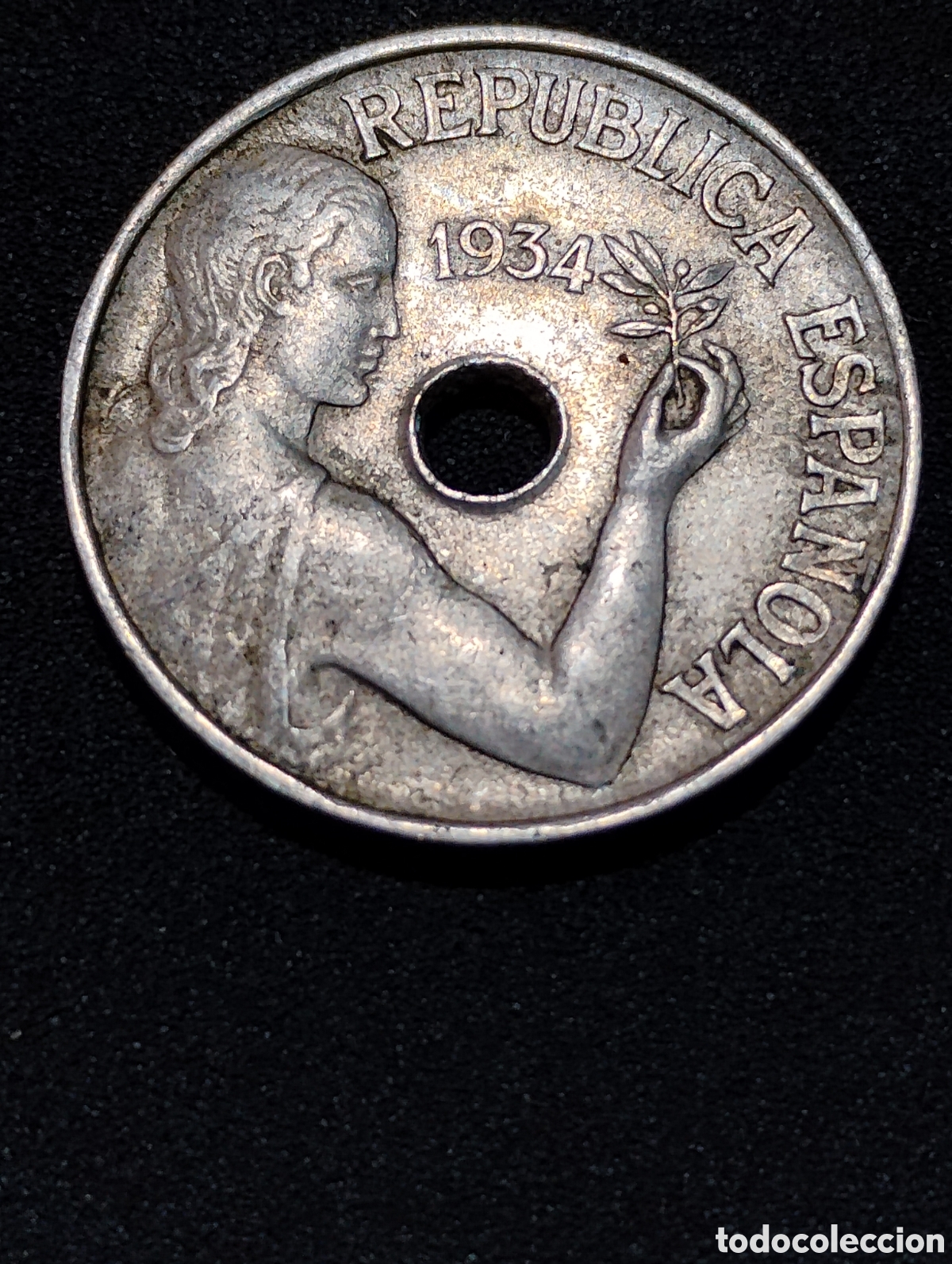 Monedas Franco: Moneda de la republica Espa&ntilde;ola - Foto 1
