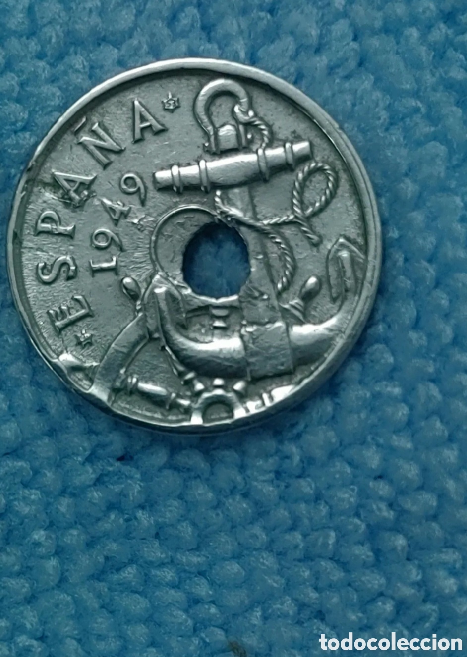 Monedas Franco: 50 C&Eacute;NTIMOS DE FRANCO 1949*53 CON ERROR - Foto 3
