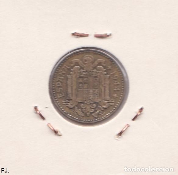 Monedas Franco: Moneda 1 Pta 1944 E Espa&ntilde;ol. Mbc. - Foto 2