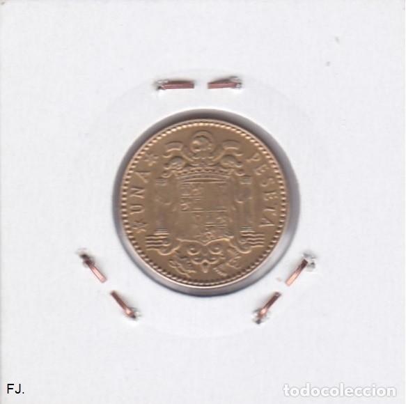 Monedas Franco: Moneda 1 Pta 1947*48 E Espa&ntilde;ol. Ebc. - Foto 2
