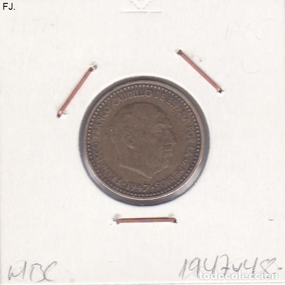Monedas Franco: Moneda 1 Pta 1947*48 E Espa&ntilde;ol. Mbc. - Foto 1