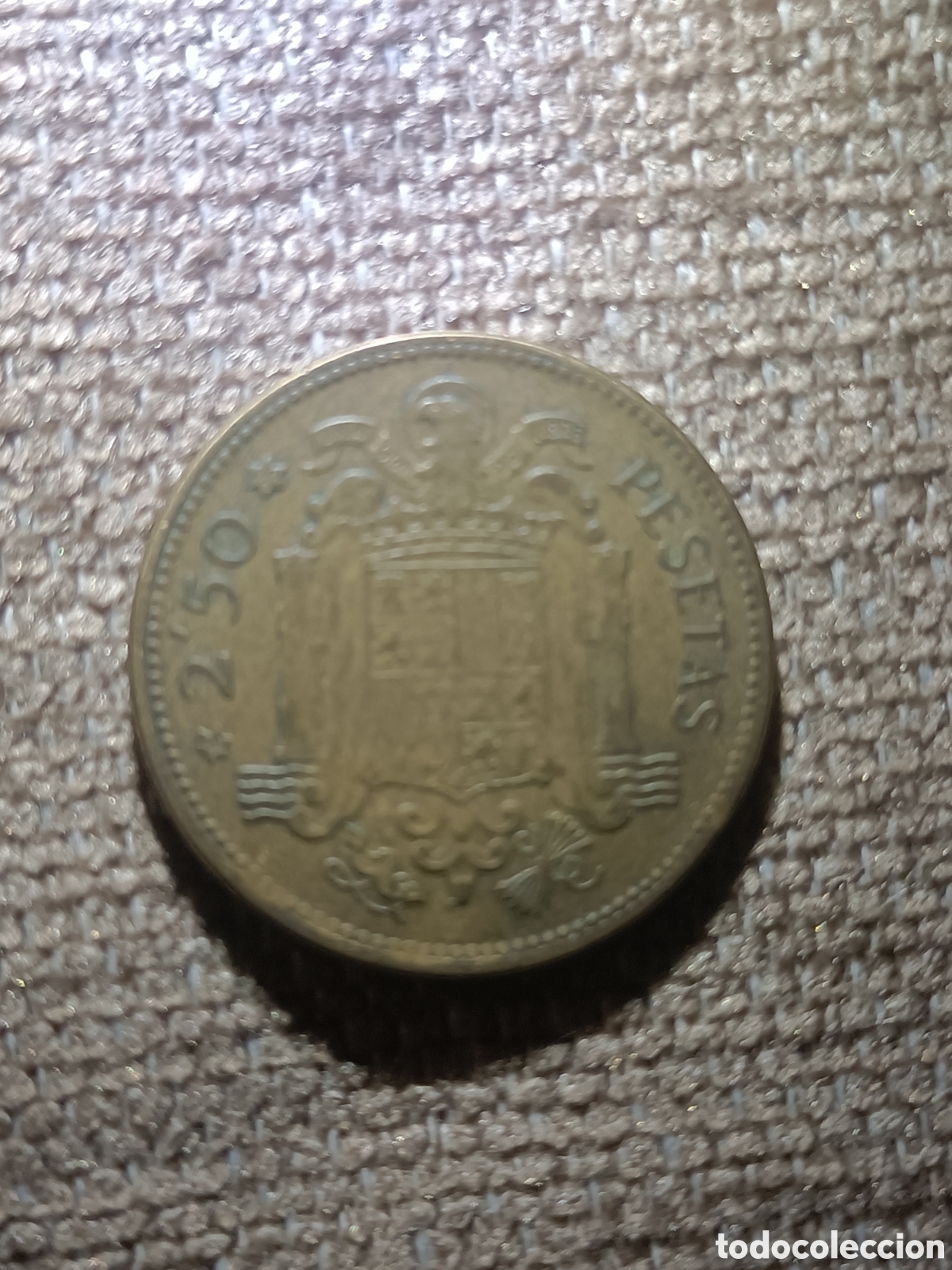 Monedas Franco: Moneda de 2,50 pesetas de 1953 - Foto 2