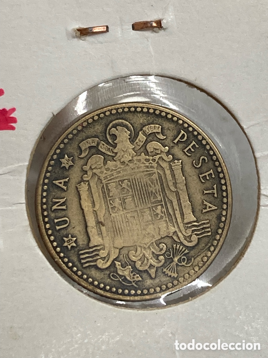 Monedas Franco: Moneda 1 peseta 1947 E54 /X44 - Foto 2
