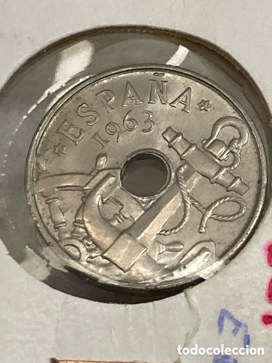 Monedas Franco: Moneda 50 c&eacute;ntimos 1963 E65 /X4 - Foto 2
