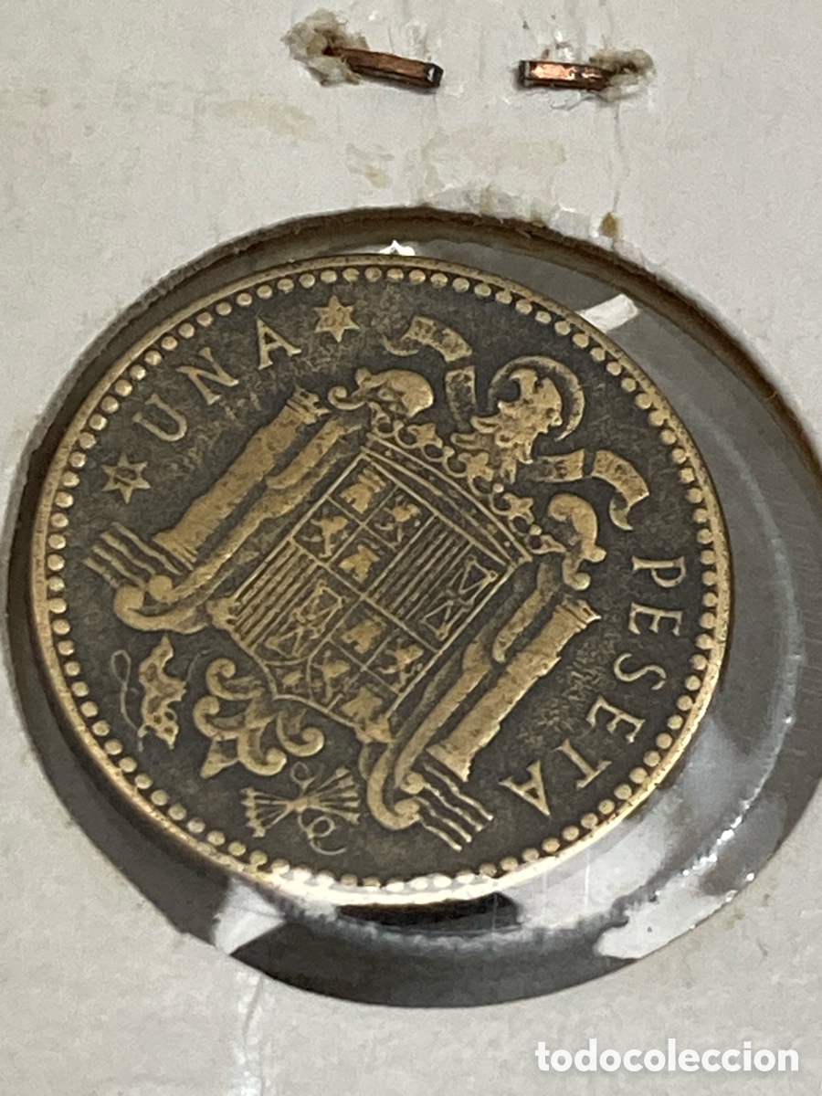 Monedas Franco: Moneda Una peseta 1947 E52 /X30 - Foto 1