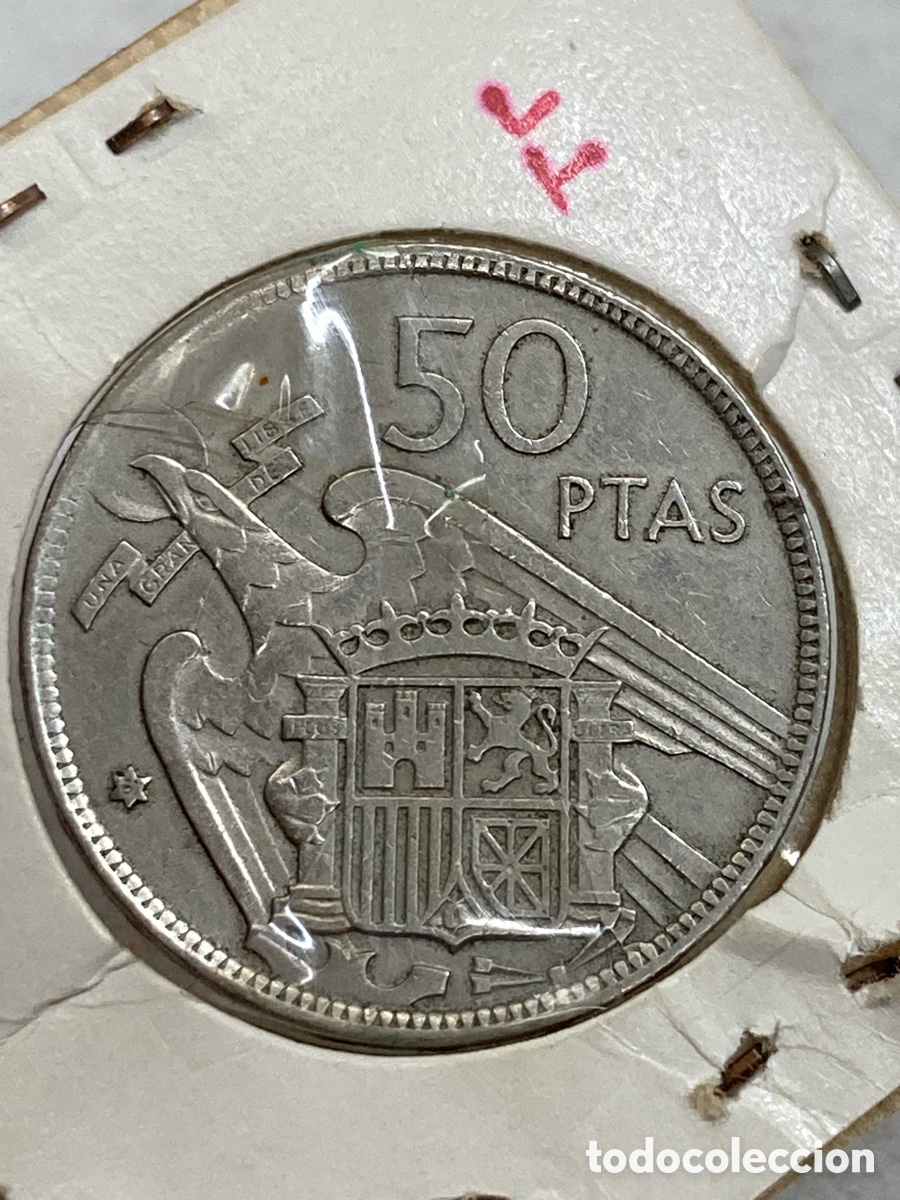 Monedas Franco: Moneda 50 pesetas 1957 E67 /X3 - Foto 1
