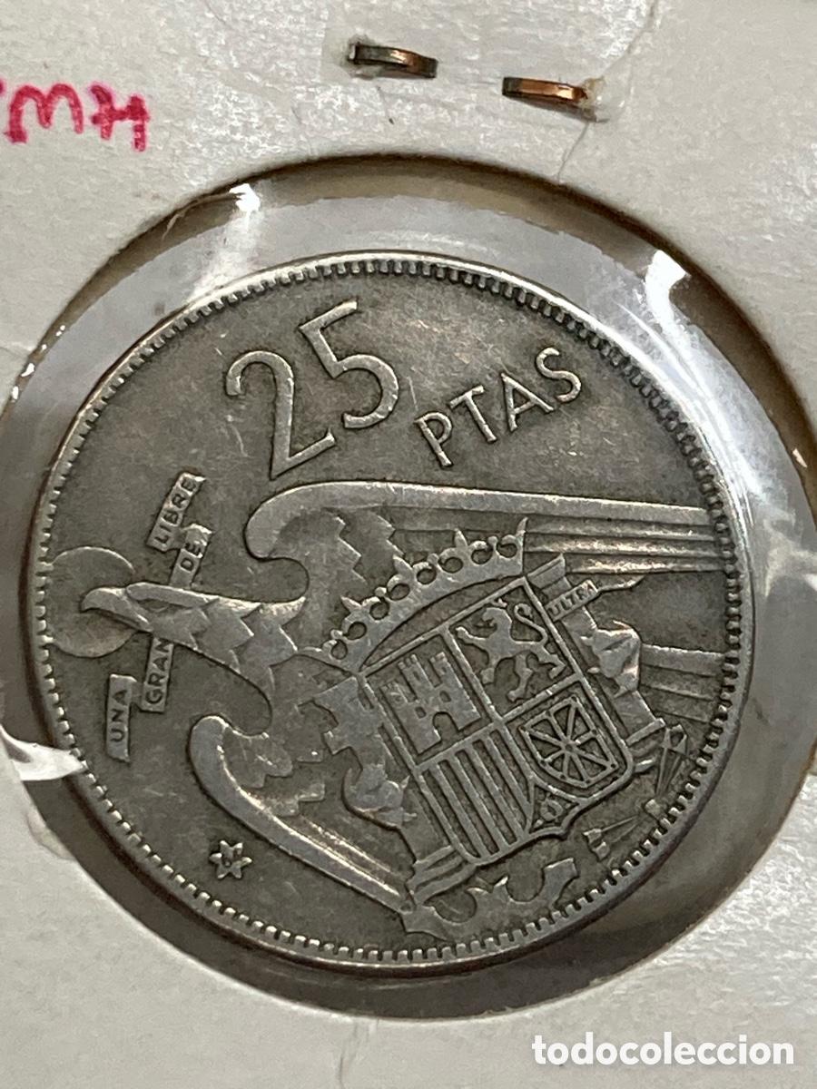 Monedas Franco: Moneda 25 pesetas 1957 E64 /X2 - Foto 1