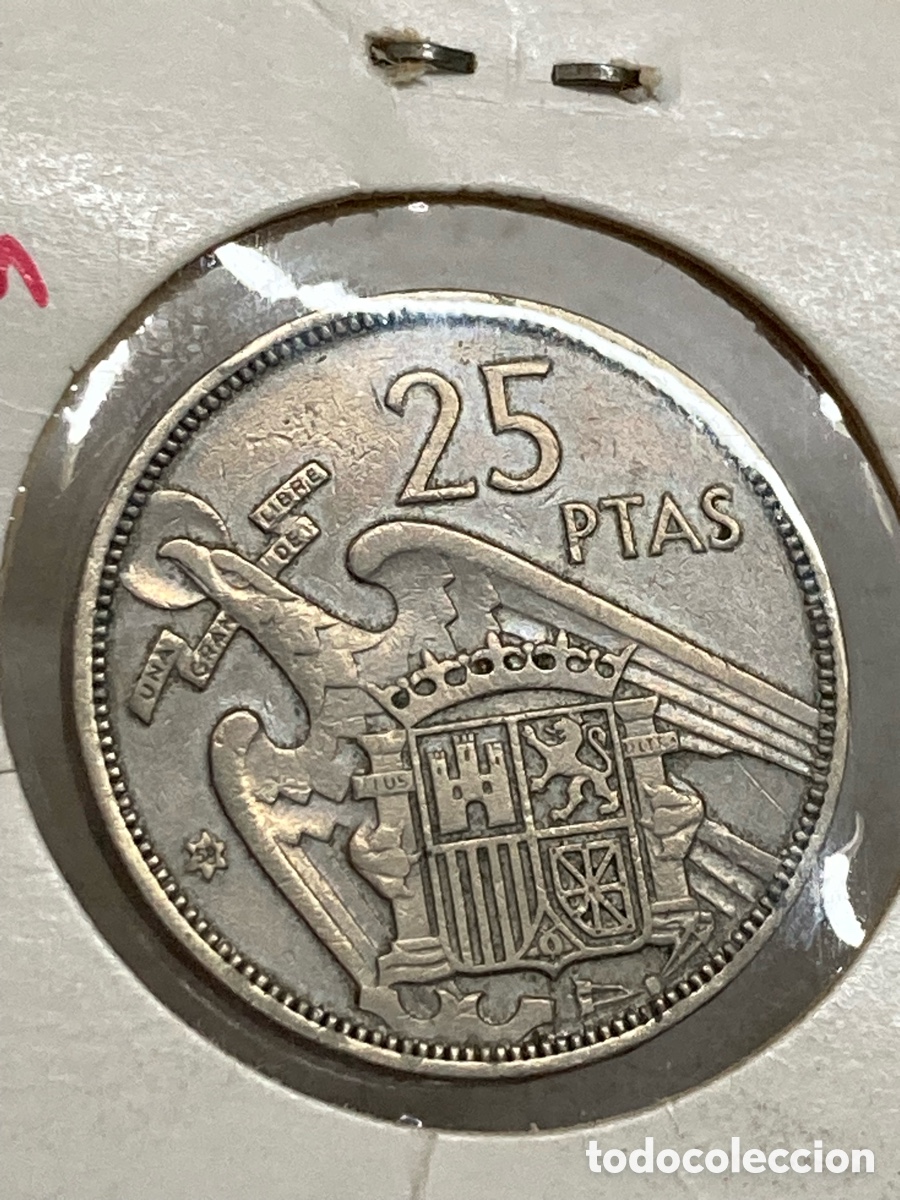 Monedas Franco: Moneda 25 pesetas 1957 E58 /M3 - Foto 1