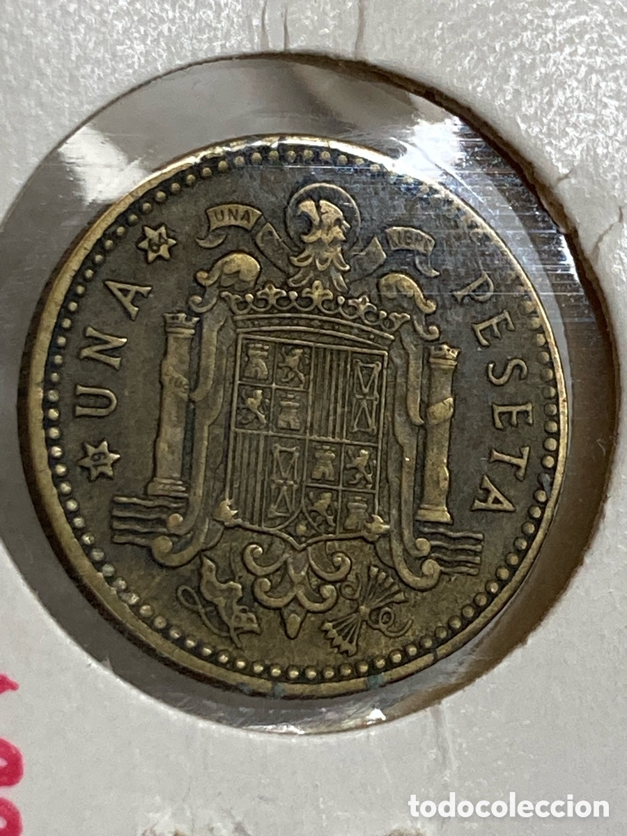 Monedas Franco: Moneda 1 peseta 1963 E64 /M6 - Foto 1
