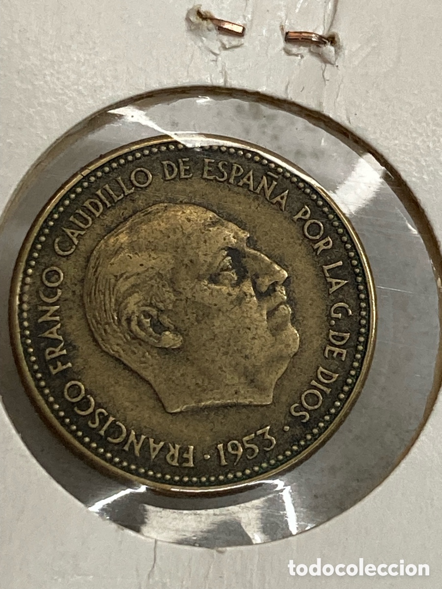 Monedas Franco: Moneda 2,5 pesetas 1953 E54 /M17 - Foto 1