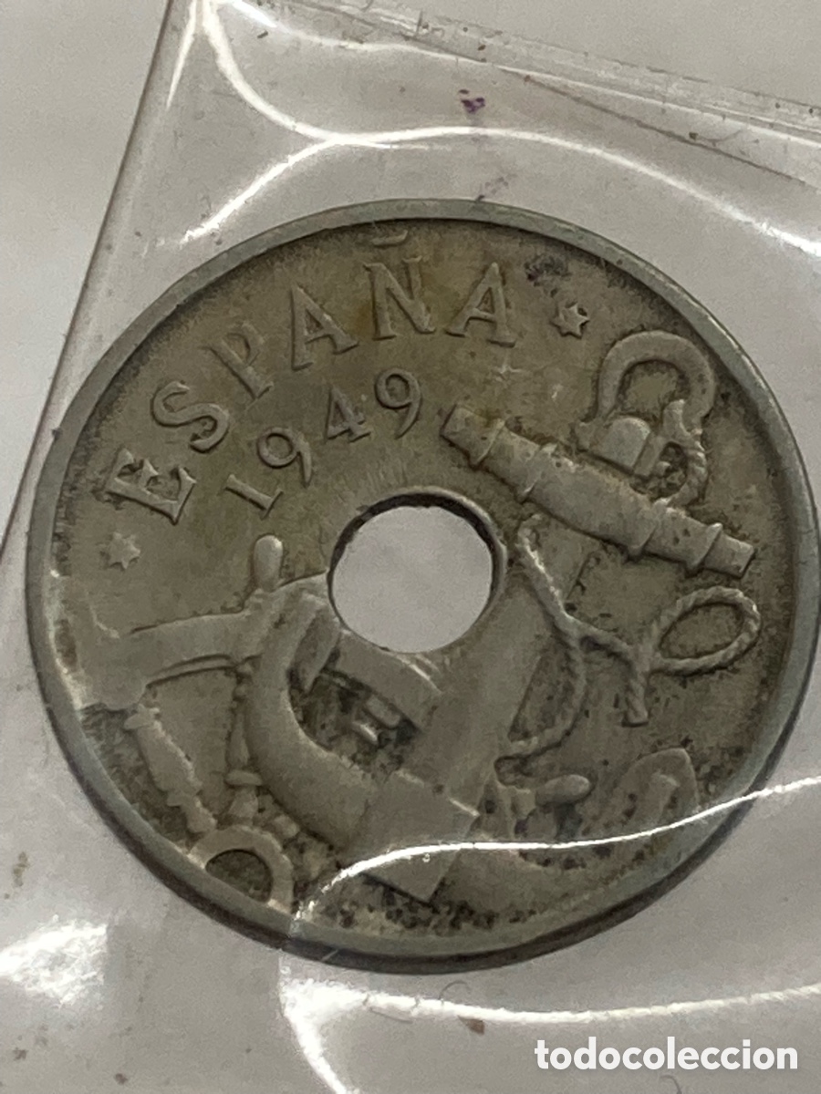Monedas Franco: Moneda 50 c&eacute;ntimos 1949 /M55 - Foto 1