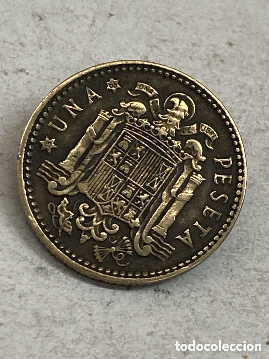 Monedas Franco: Moneda 1 peseta 1963 E65 J71 - Foto 2
