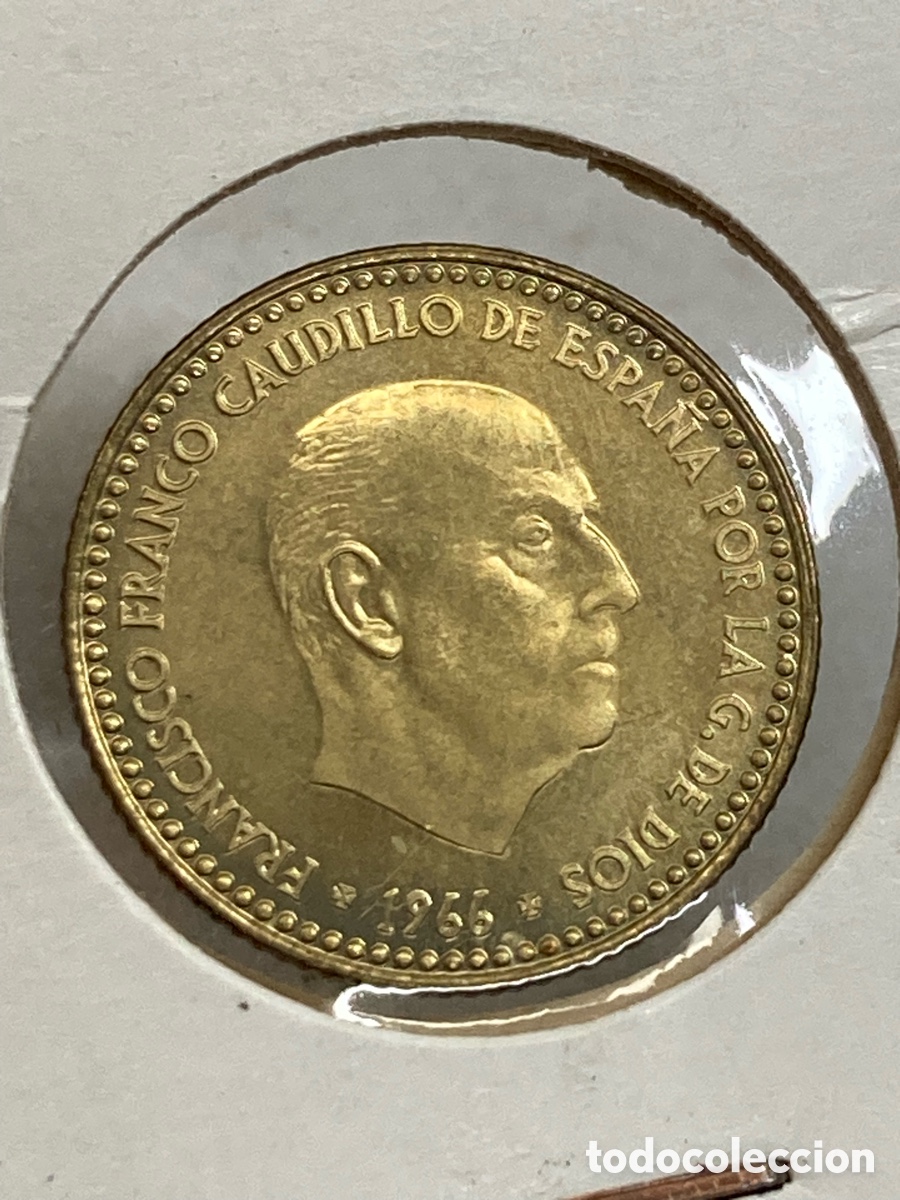 Monedas Franco: Moneda 1 peseta 1966 E72 /M16 - Foto 1
