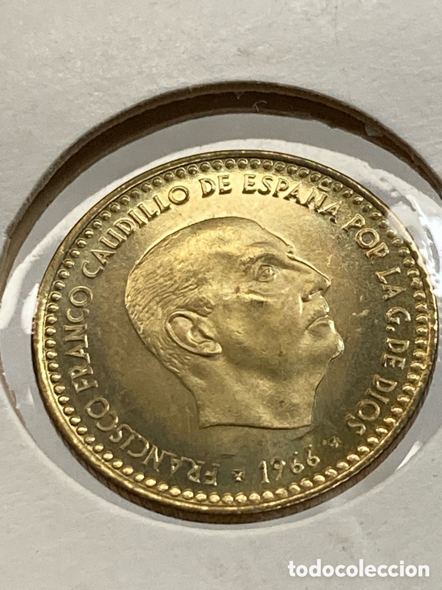 Monedas Franco: Moneda 1 peseta 1966 E73 /M54 - Foto 1