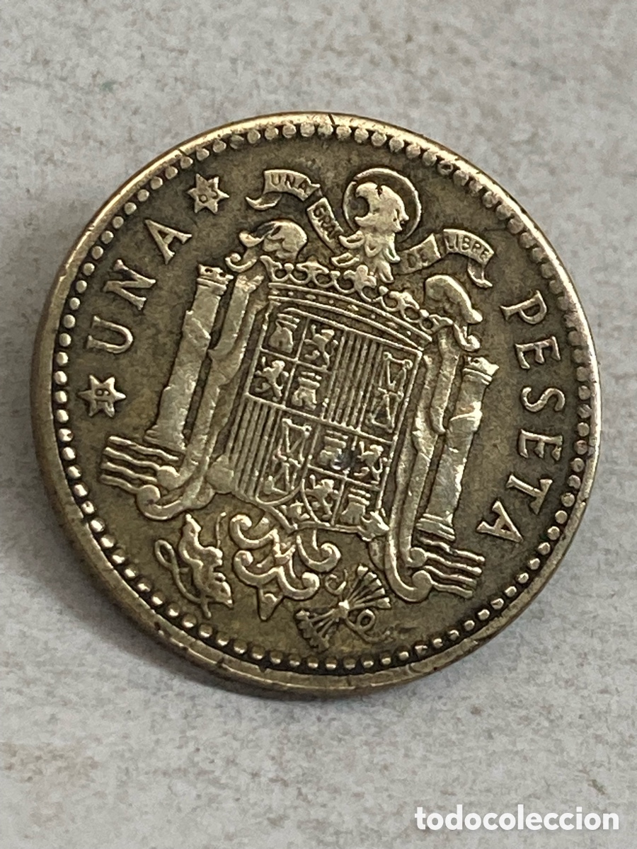 Monedas Franco: Moneda 1 peseta 1963 E63 /V41 - Foto 2